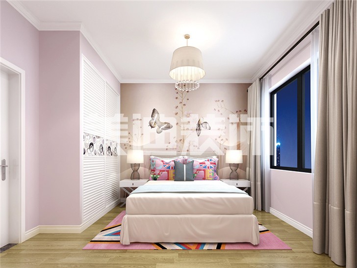 长沙中建信和城115平装修案例-卧室