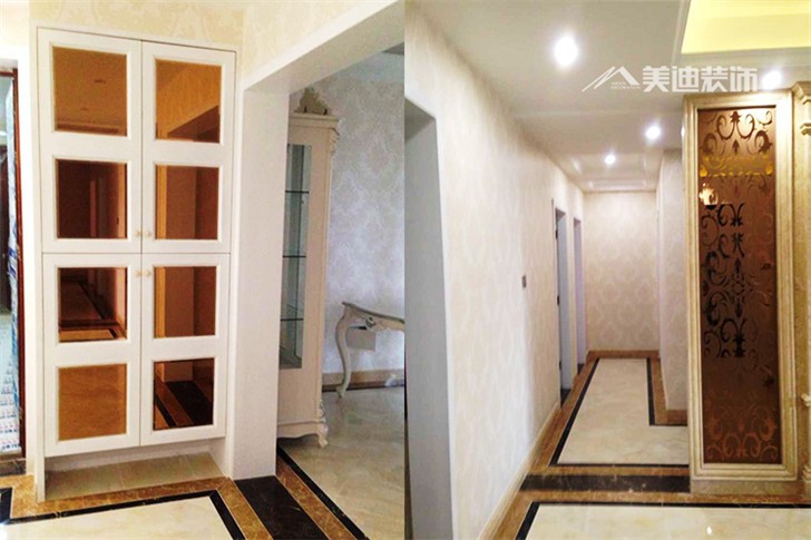 长沙万博汇三室两厅装修案例—过道