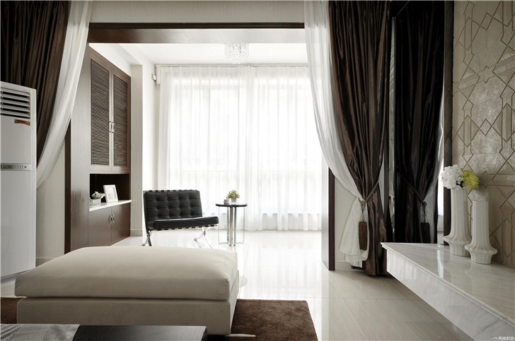 长沙龙泉美墅装修案例-客厅