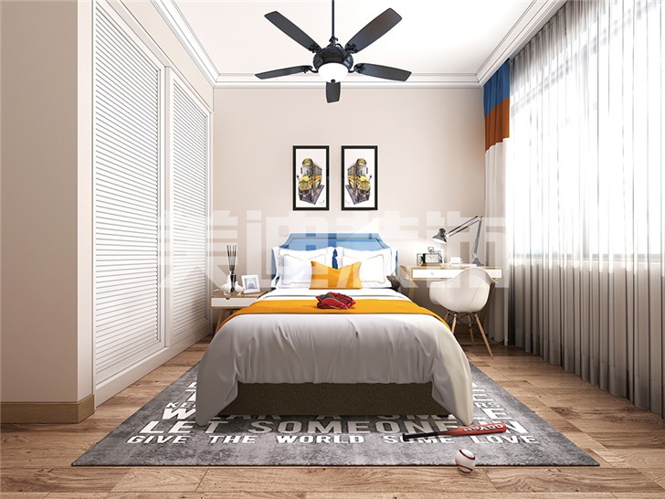 长沙120平装修案例-卧室