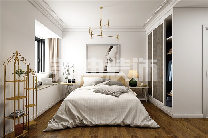 长沙中建信和城115平米装修案例-卧室
