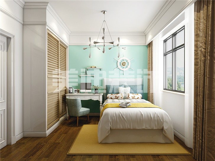 长沙中建信和城115平米装修案例-卧室