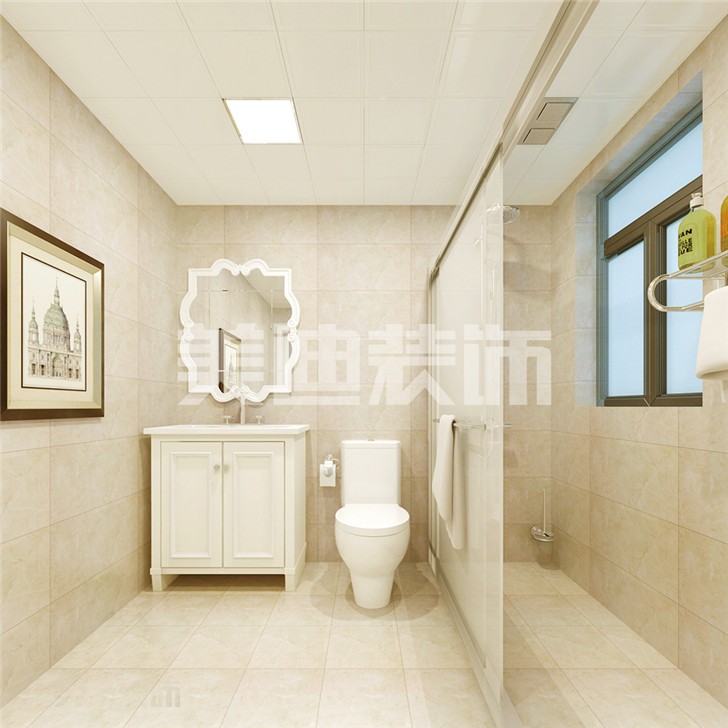 长沙中建信和城115平米装修案例-卫生间