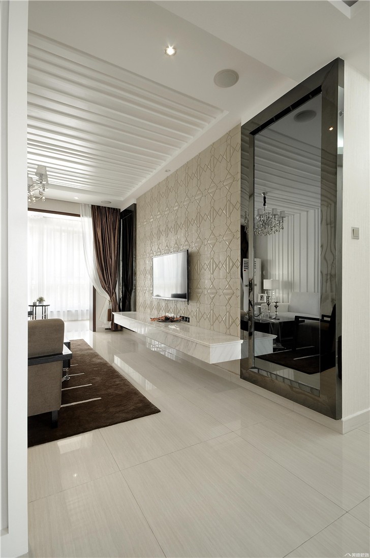 长沙龙泉美墅装修案例-客厅