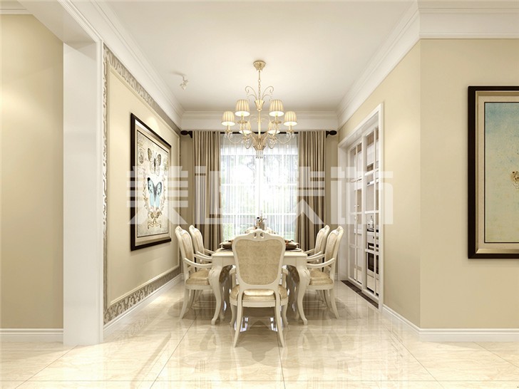 长沙中建信和城115平米装修案例-餐厅
