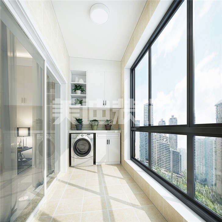 长沙90平装修案例-阳台