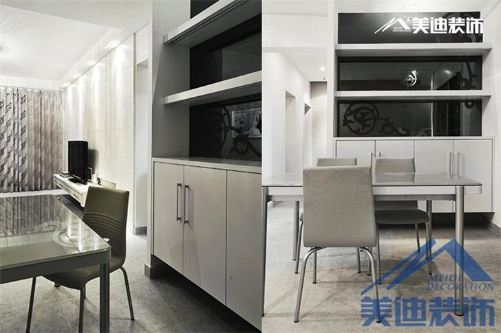 长沙现代简约装修案例-书房