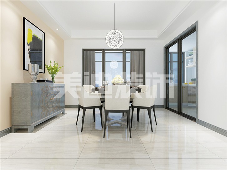 长沙120平装修案例-餐厅