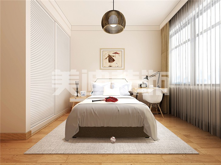 长沙120平装修案例-卧室