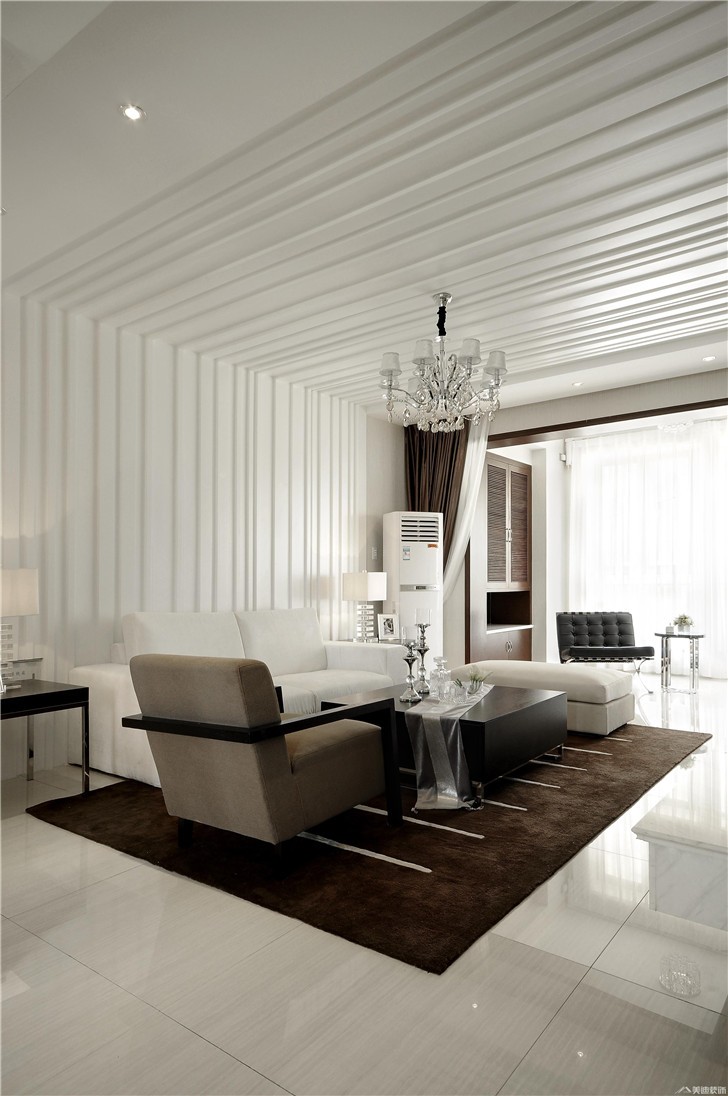 长沙龙泉美墅装修案例-客厅