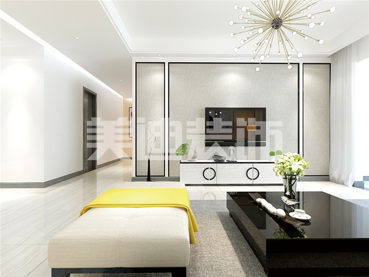 长沙120平装修案例-客厅