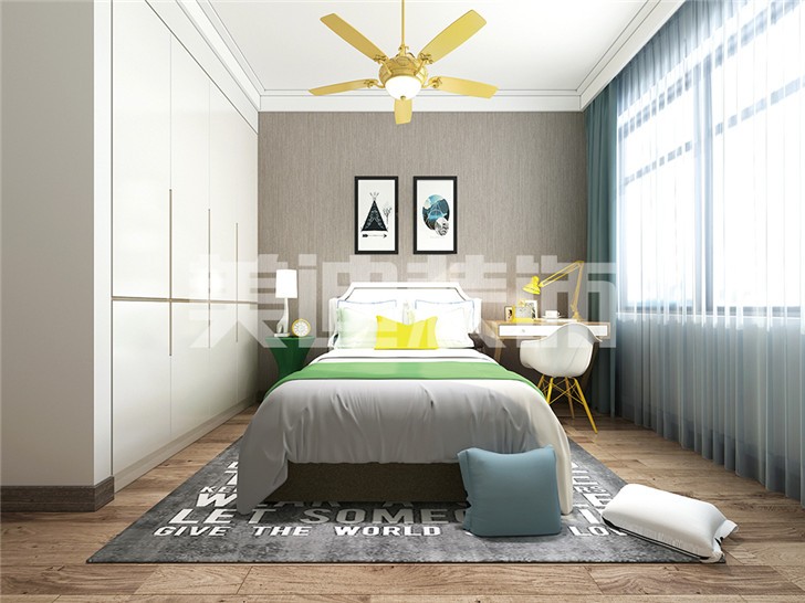长沙120平装修案例-卧室
