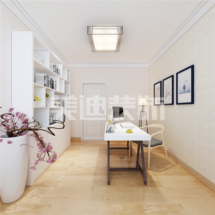 长沙120平装修案例-书房