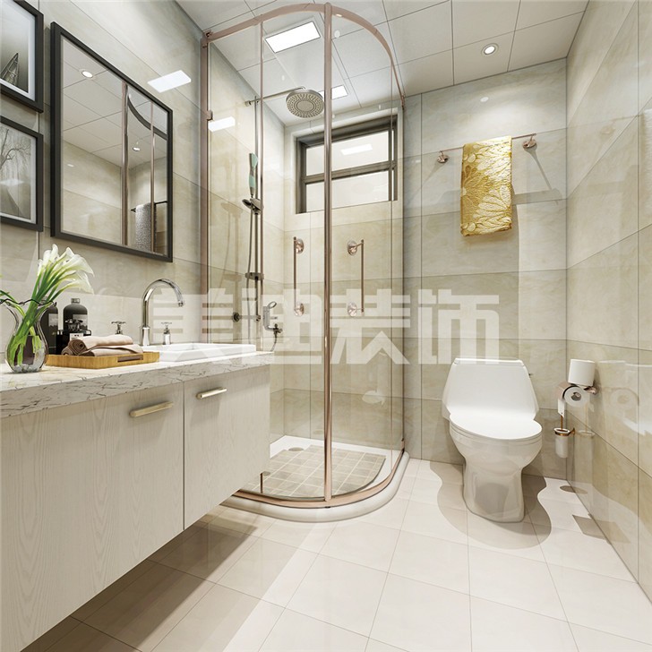 长沙120平装修案例-卫生间