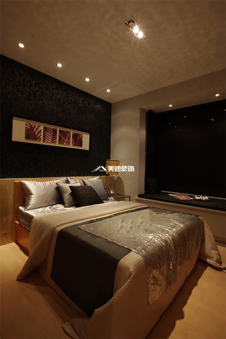 长沙新城国际花都90平装修案例-卧室