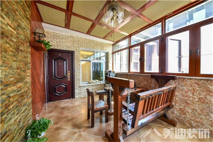 长沙洋湖公馆装修案例-阳台