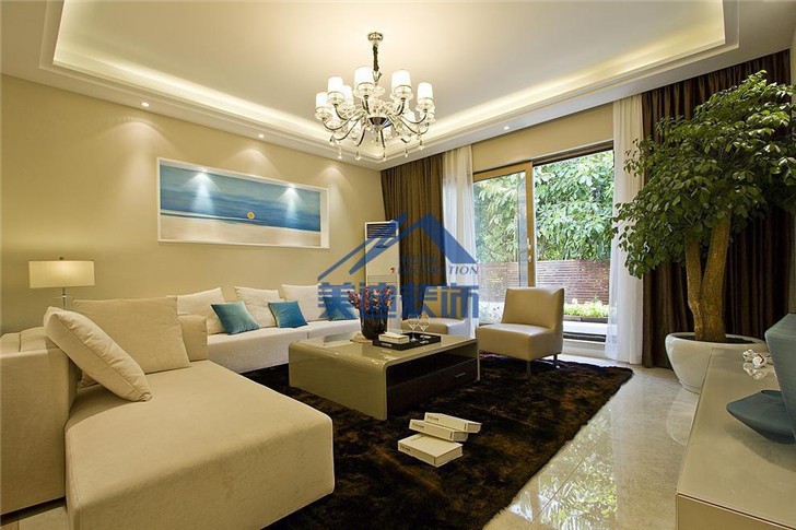 长沙香樟兰亭装修案例-客厅