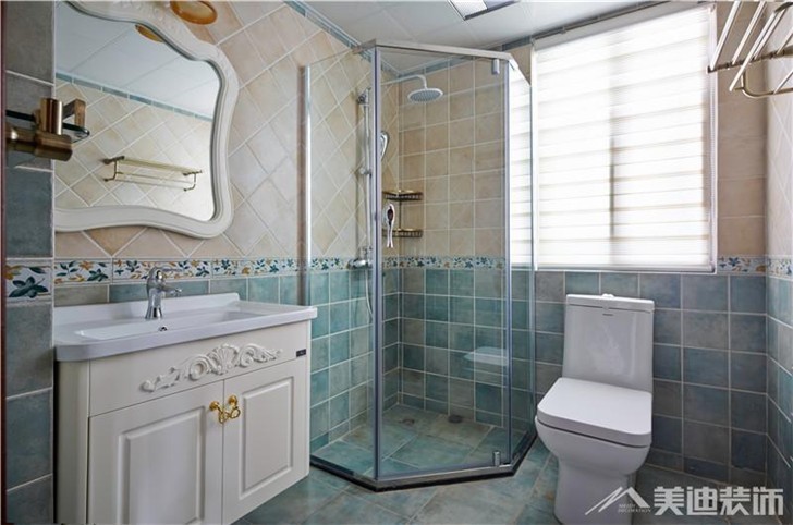 长沙香樟景苑300平装修案例-卫生间