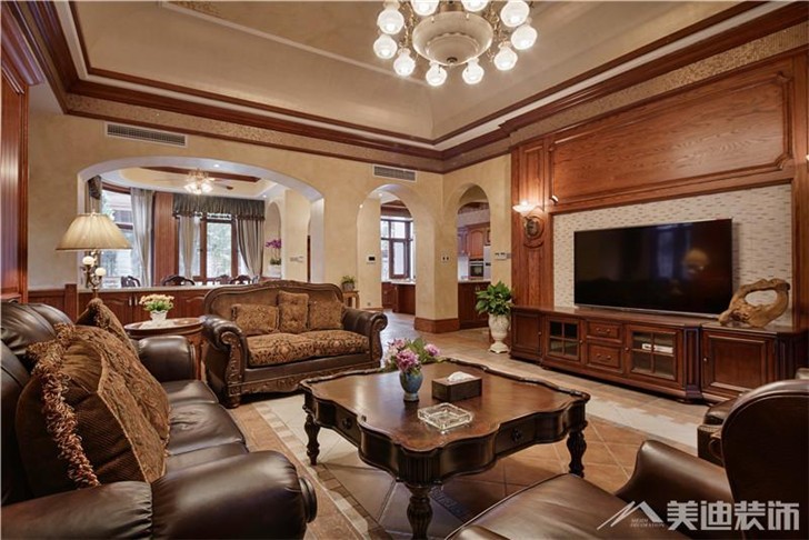 长沙世茂铂翠湾装修案例-客厅