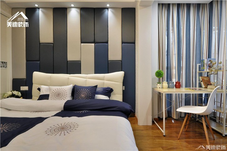长沙万里时代装修案例-卧室