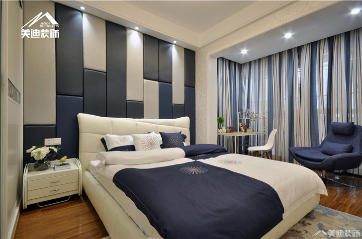 长沙万里时代装修案例-卧室