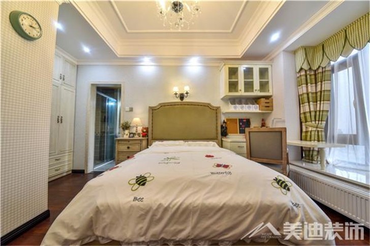 长沙双湾国际220平装修案例-卧室