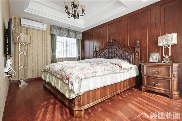 长沙香樟景苑300平装修案例-卧室