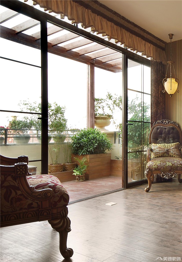 长沙水云间装修案例-阳台