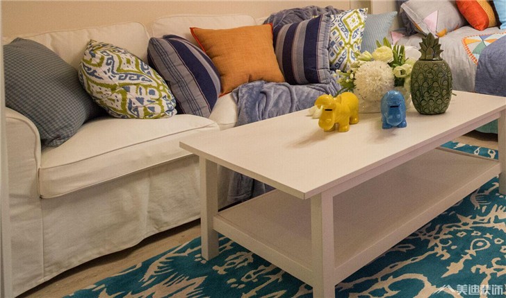 长沙天麓尚层公寓装修案例-客厅