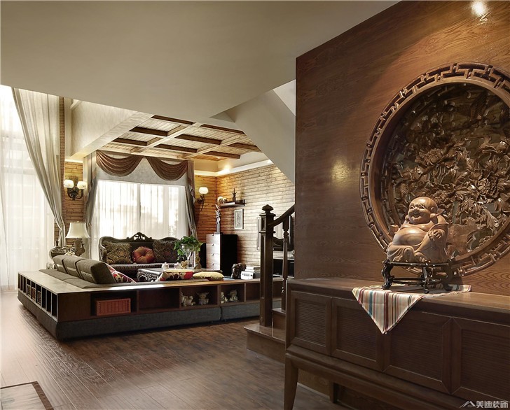 长沙水云间装修案例-客厅