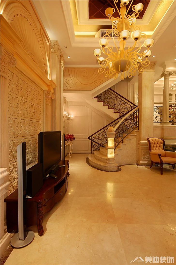 长沙水云间装修案例-客厅