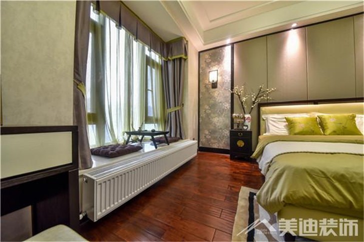 长沙双湾国际220平装修案例-卧室