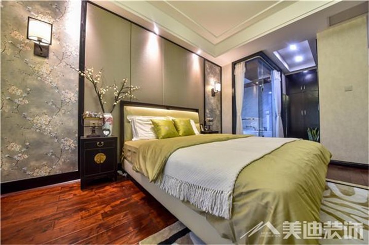 长沙双湾国际220平装修案例-卧室