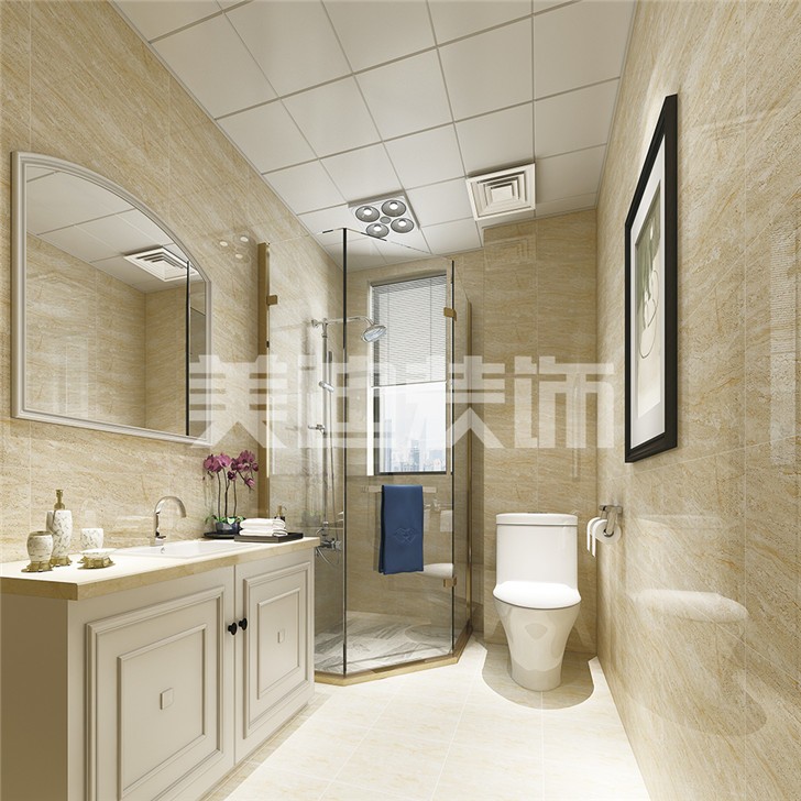 欧式90㎡整装案例-卫生间