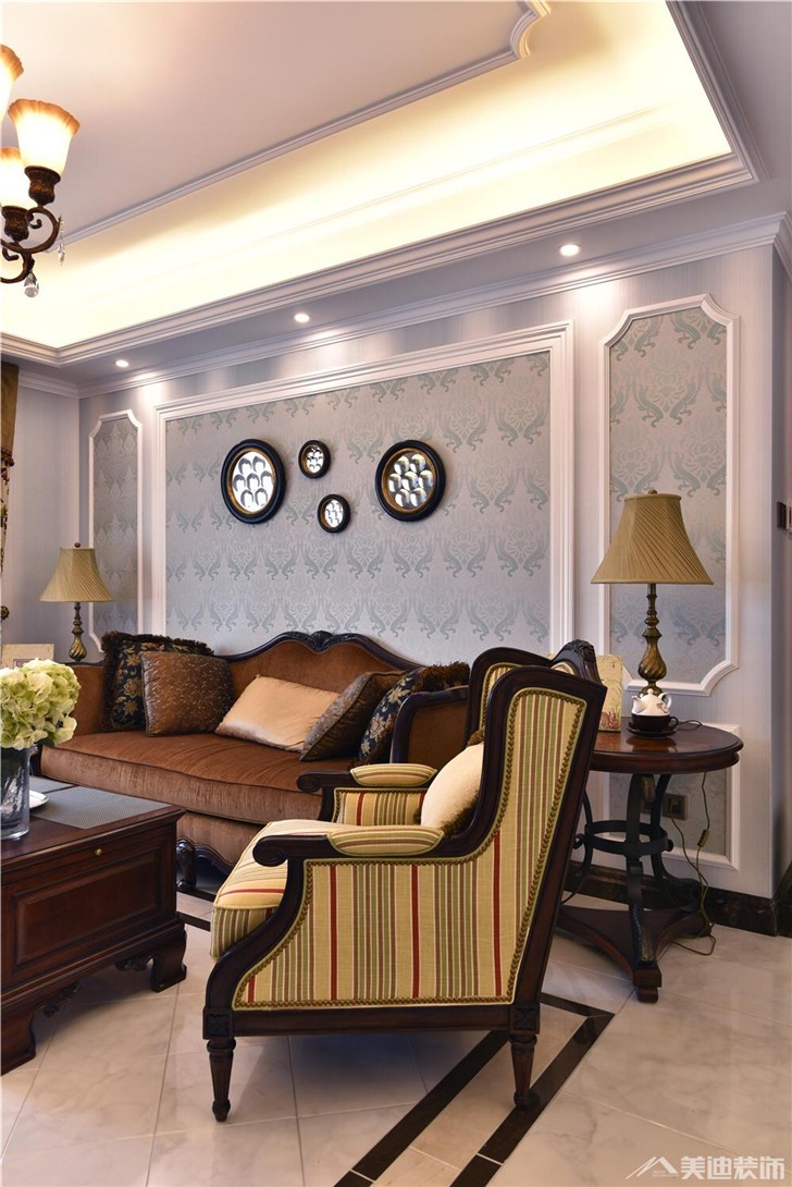 金茂梅溪湖装修案例-客厅