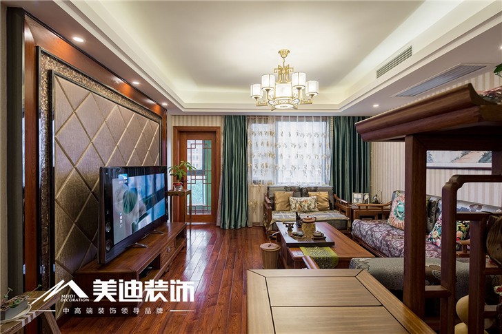 复地崑玉装修案例-客厅