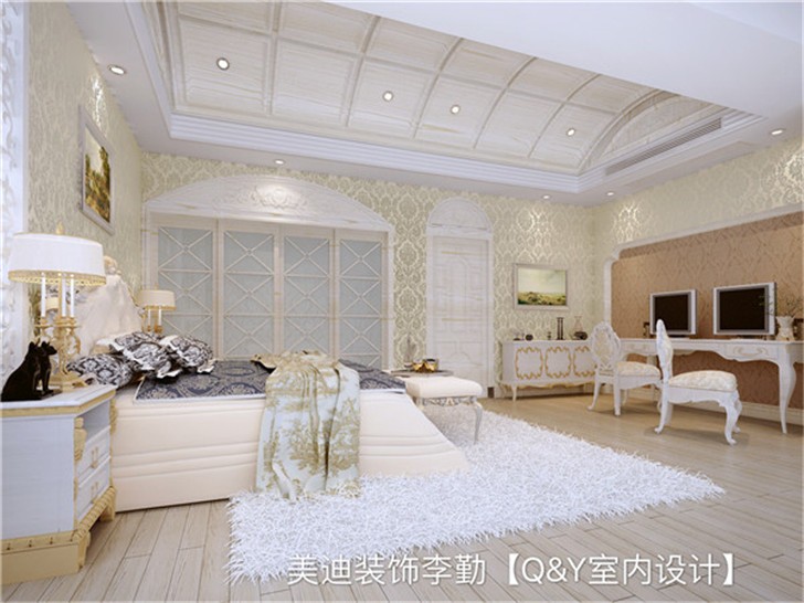 城市公园首府欧式装修案例-卧室
