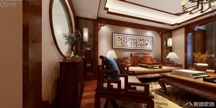 恒大御景半岛160㎡案例-客厅