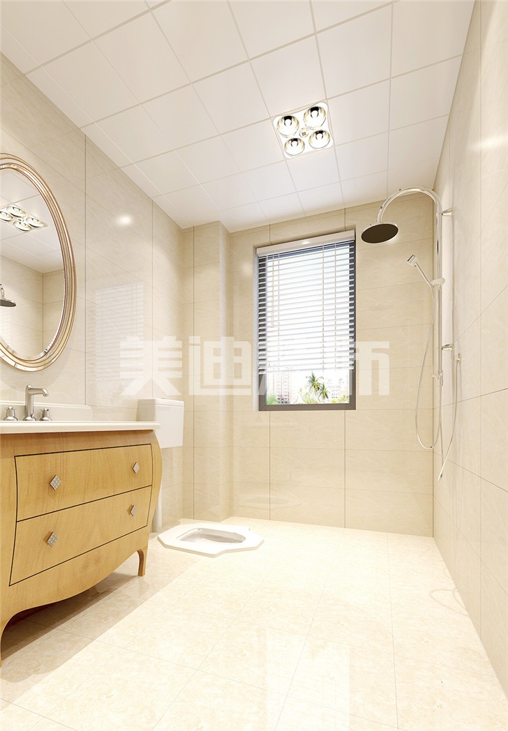 欧式85㎡整装案例-卫生间