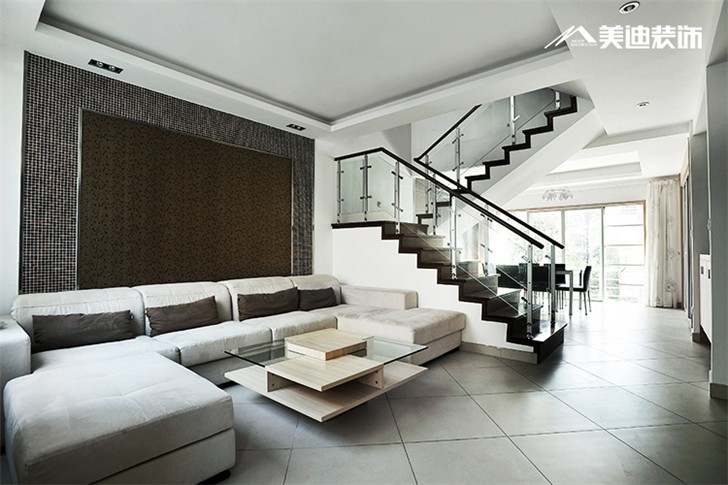 郡原美村现代简约装修案例-客厅