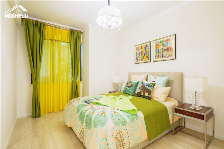 长沙北辰三角洲现代前卫装修案例图-卧室