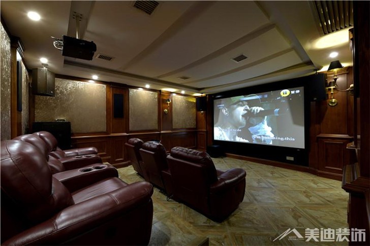 金地三千府别墅装修案例-影音室
