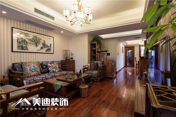 复地崑玉装修案例-客厅