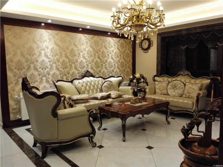 达美D区160㎡装修案例-客厅