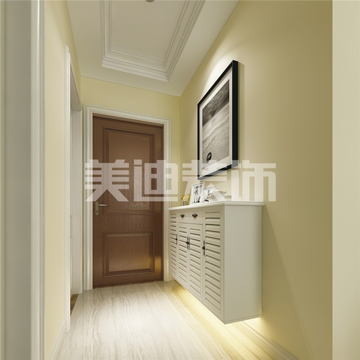 欧式90㎡整装案例-过道