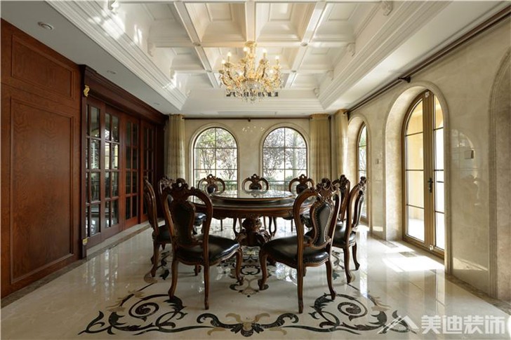 金地三千府别墅装修案例-餐厅