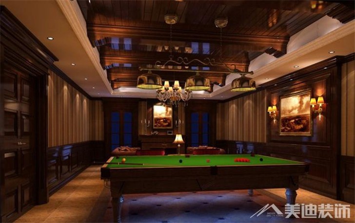 碧桂园600㎡别墅案例-桌游室