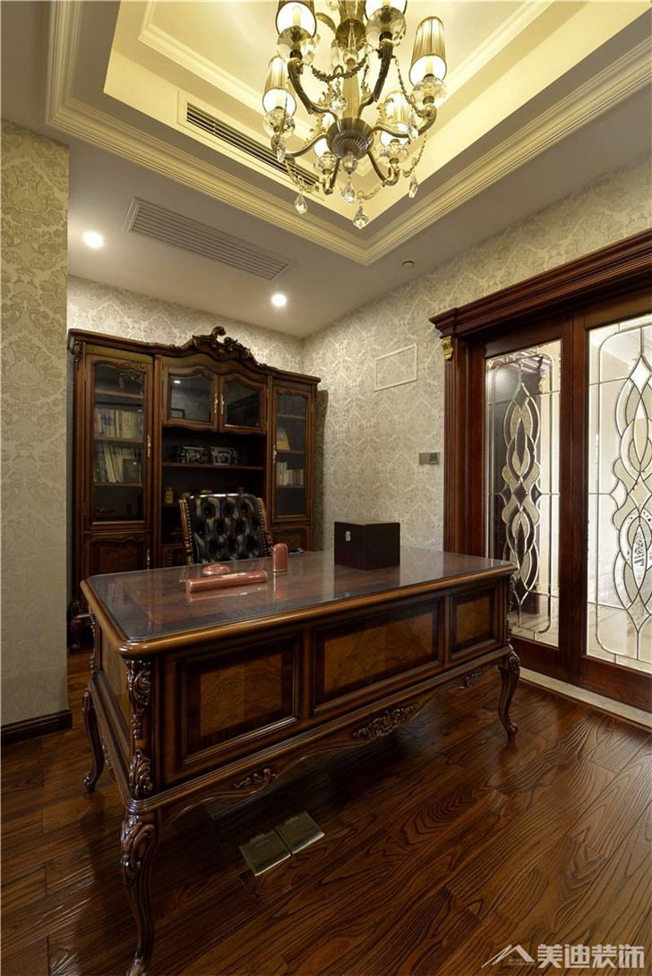 金地三千府别墅装修案例-书房