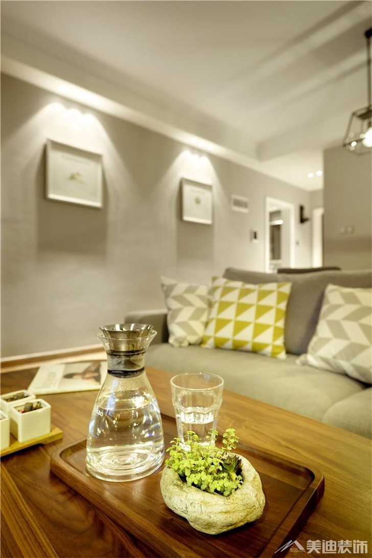 合能洋湖公馆86.8㎡案例-客厅