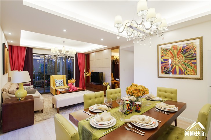 长沙北辰三角洲现代前卫装修案例图-餐厅